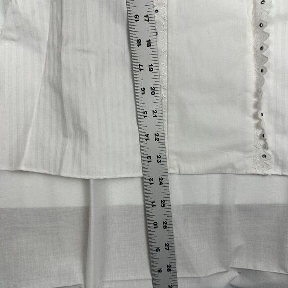 NWT Coach Sleeveless Cotton‎ Silk Ruffle Top Size 4 Lace Eyelet Studded Feminine - Picture 11 of 15